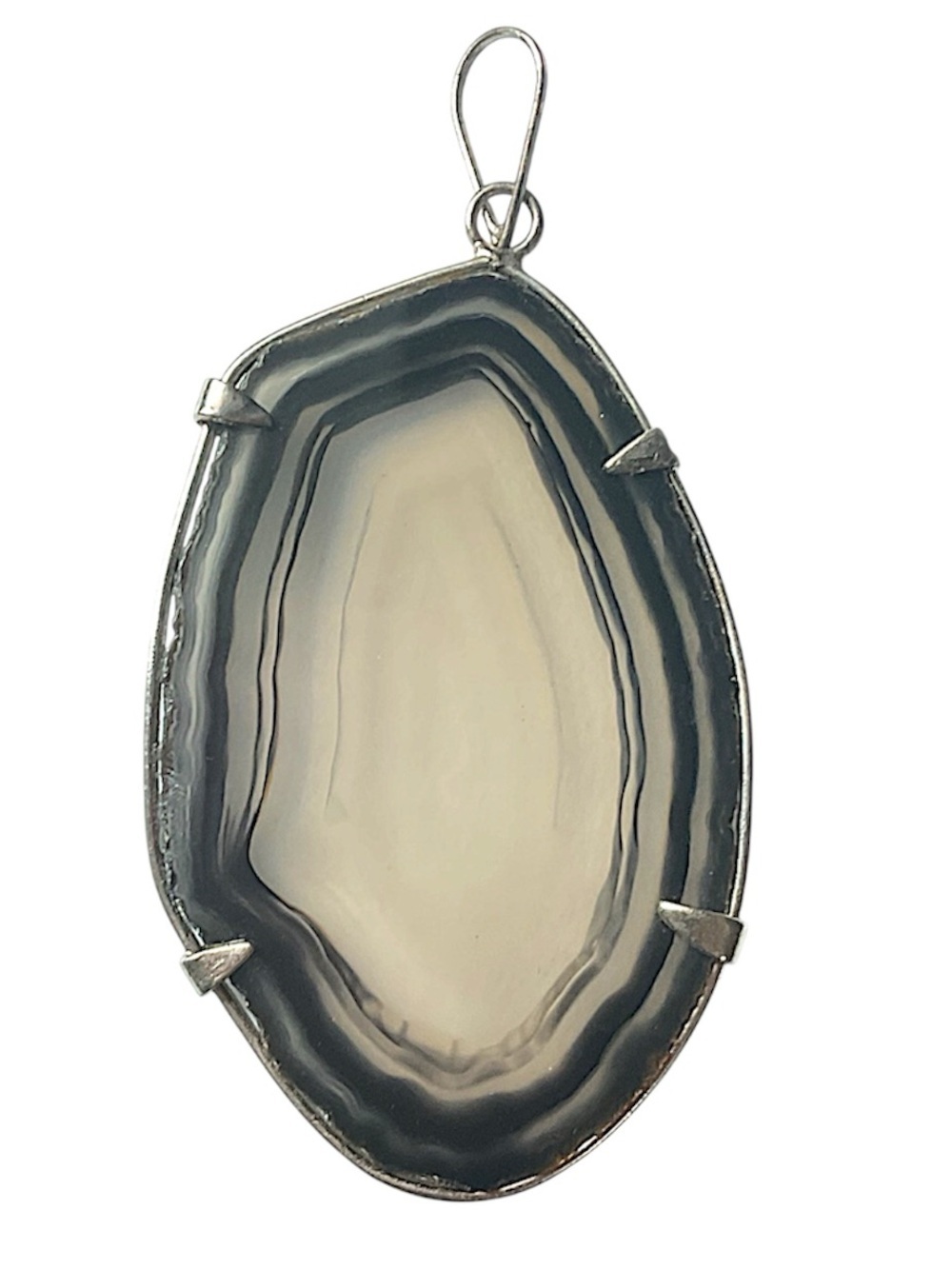 Vintage Agate Slice Disc Pendant
